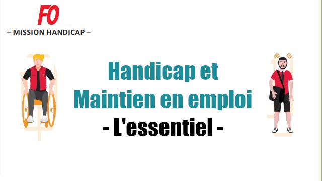 Handicap et maintien en emploi